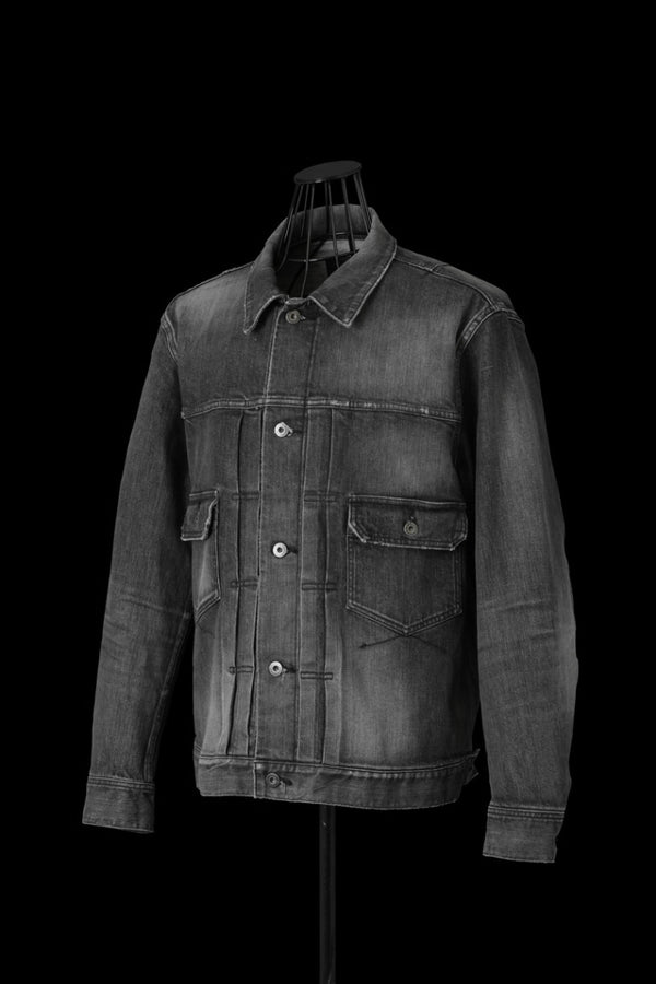 THE DENIM STRETCH SELVEDGE DENIM 2ND. JACKET “LIGHT.BLACK”