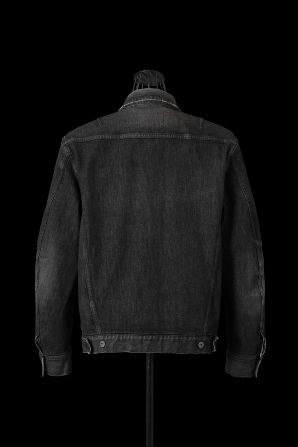 THE DENIM STRETCH SELVEDGE DENIM 2ND. JACKET “DARK.BLACK”