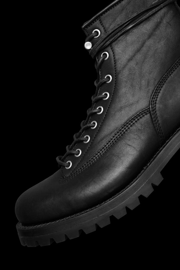 JP SHOULDER GARMENT-DYED LACE-UP BOOTS / VIBRAM#100SOLE