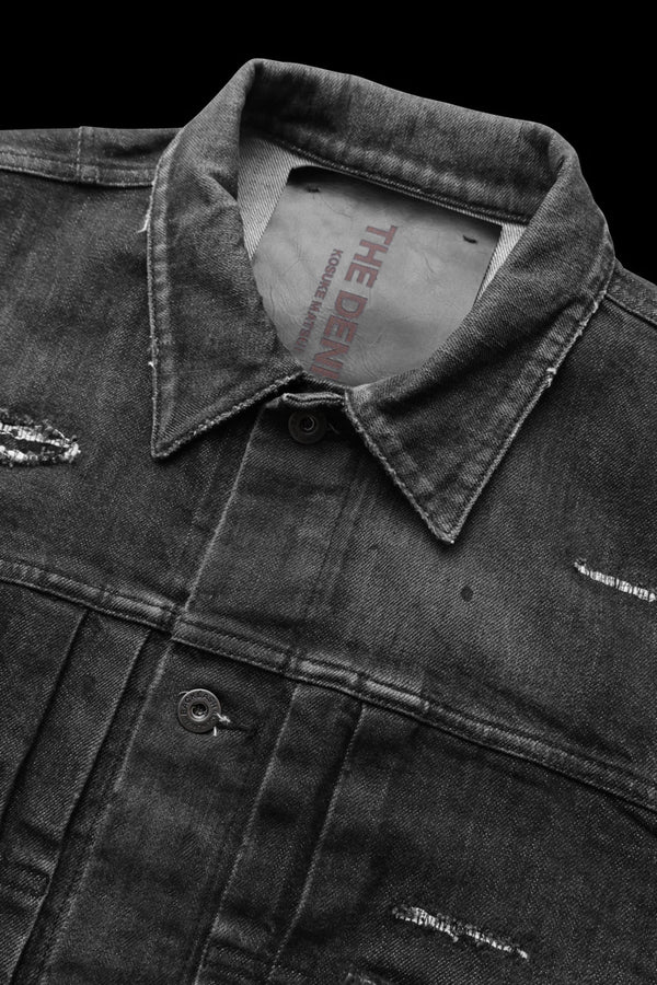 xx KOSUKE MATSUI THE DENIM STRETCH SELVEDGE DENIM 2ND. JACKET "DARK.BLACK”