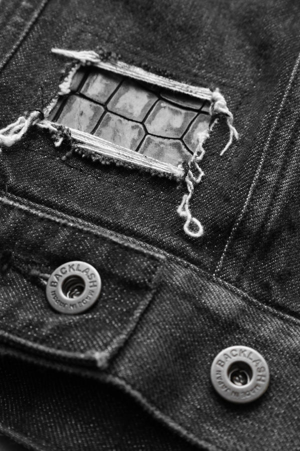 xx KOSUKE MATSUI THE DENIM STRETCH SELVEDGE DENIM 2ND. JACKET "DARK.BLACK”
