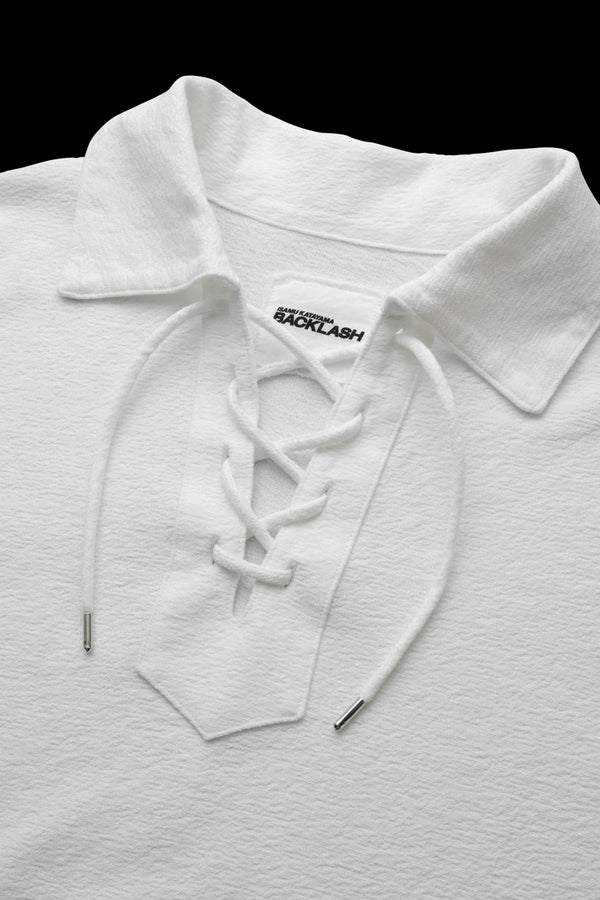 DRY TOUCH BLOCK INLAY LACE-UP CUT&SEWN