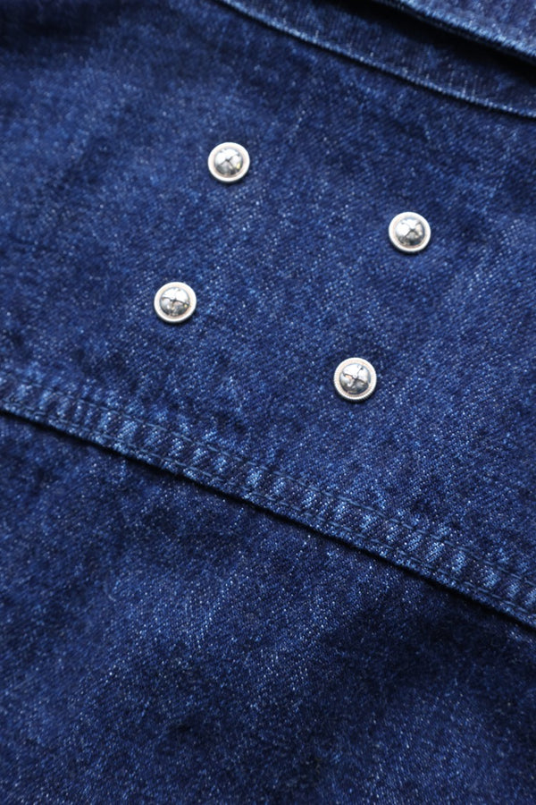 xx FULLCOUNT THE LINE DENIM JACKET / 13.7oz ORIGINAL SELVEDGE DENIM + SILVER 925