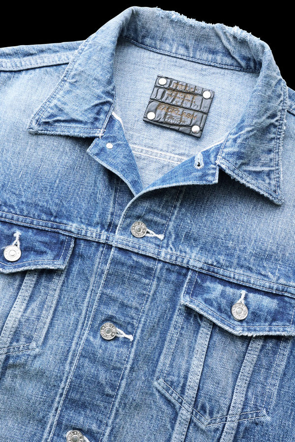 xx FULLCOUNT THE LINE DENIM JACKET / 13.7oz ORIGINAL SELVEDGE DENIM + SILVER 925
