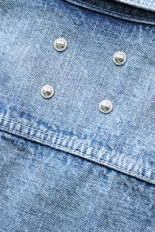 xx FULLCOUNT THE LINE DENIM JACKET / 13.7oz ORIGINAL SELVEDGE DENIM + SILVER 925