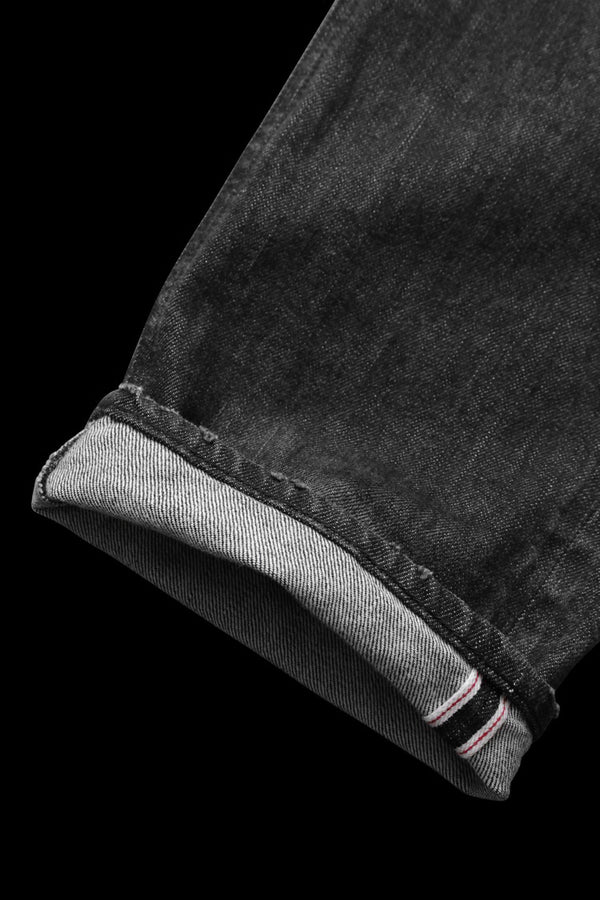 xx KOSUKE MATSUI THE DENIM STRETCH SELVEDGE DENIM STRAIGHT PANTS "DARK.BLACK"