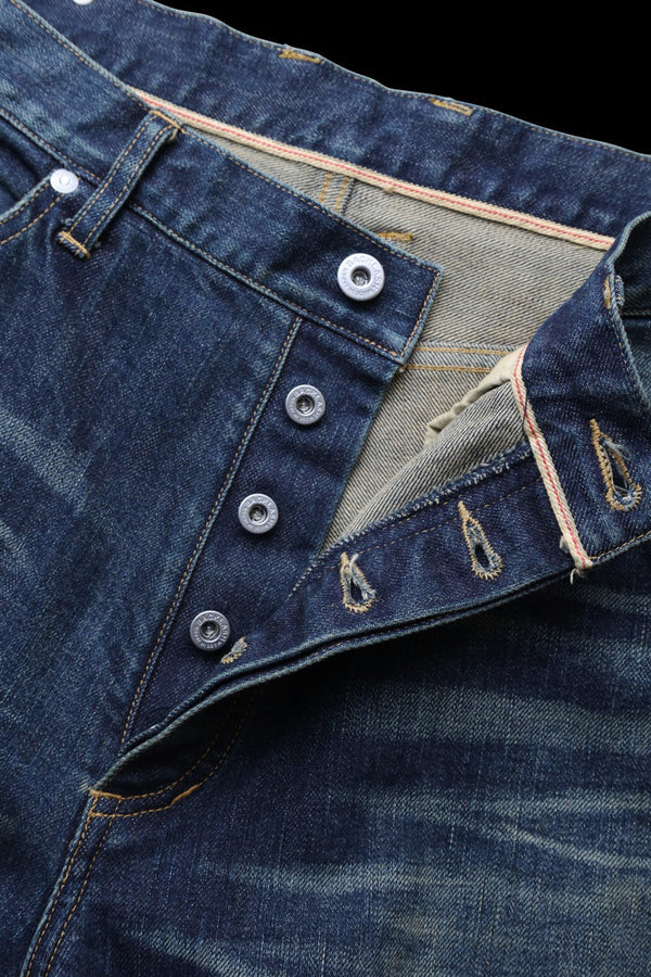 THE DENIM STRETCH SELVEDGE DENIM AUTHENTIC STRAIGHT PANTS “DARK.INDIGO”