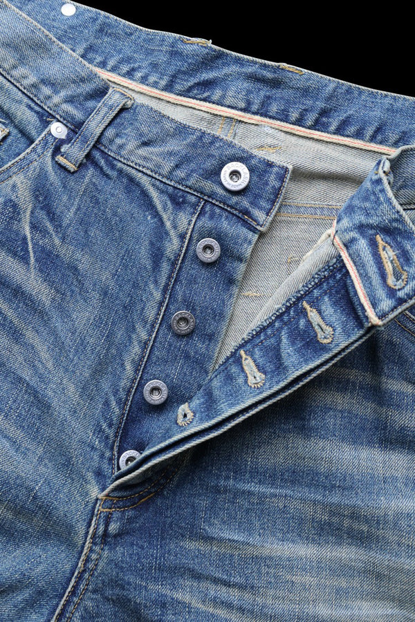 THE DENIM STRETCH SELVEDGE DENIM AUTHENTIC STRAIGHT PANTS “LIGHT INDIGO”