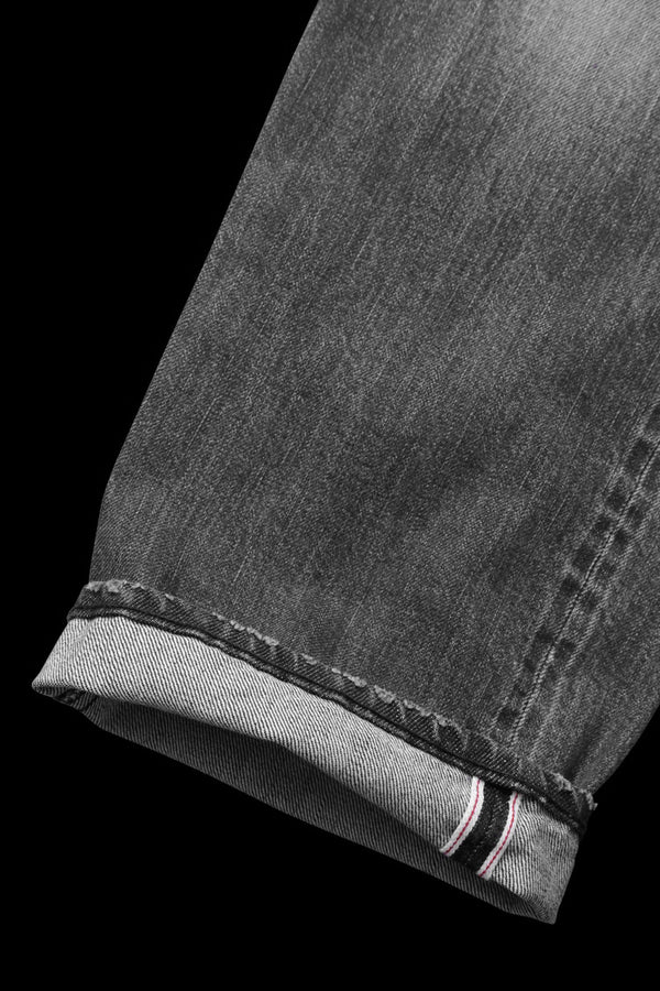 THE DENIM STRETCH SELVEDGE DENIM AUTHENTIC STRAIGHT PANTS “LIGHT.BLACK”