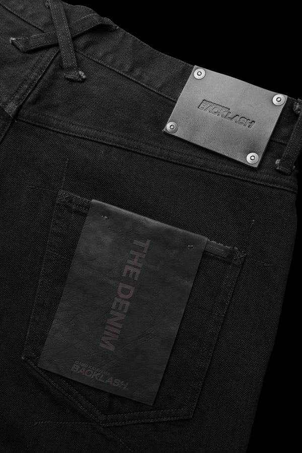 THE DENIM STRETCH SELVEDGE DENIM AUTHENTIC STRAIGHT PANTS “ONE WASHED BLACK”