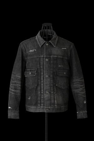 xx KOSUKE MATSUI THE DENIM STRETCH SELVEDGE DENIM 2ND. JACKET "DARK.BLACK”