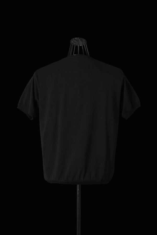 ORGANIC COTTON 30/1 SINGLE JERSEY HENLEY NECK TEE S/S