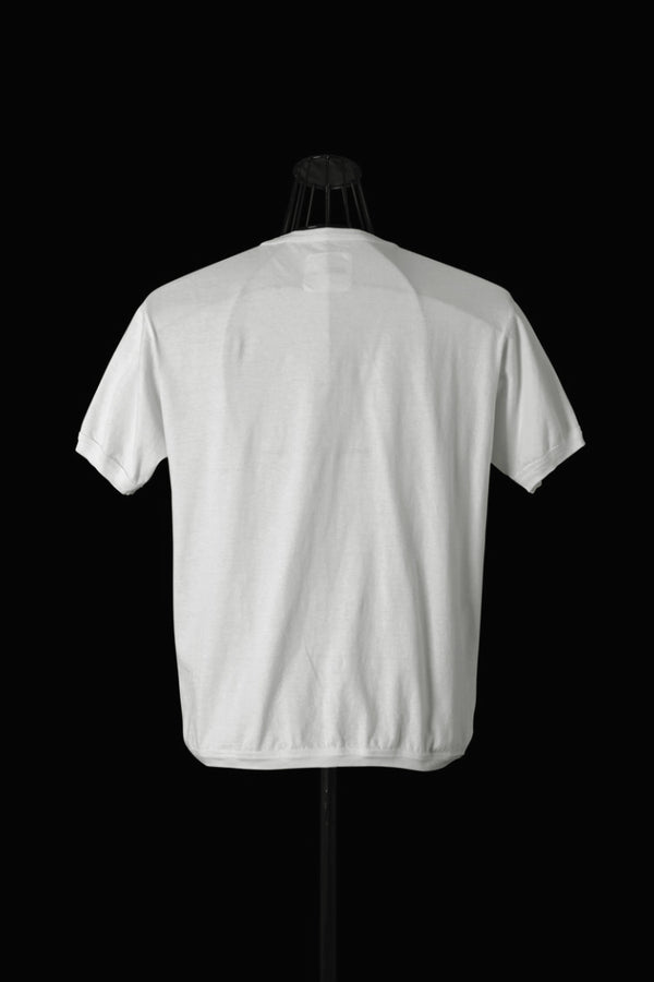ORGANIC COTTON 30/1 SINGLE JERSEY HENLEY NECK TEE S/S
