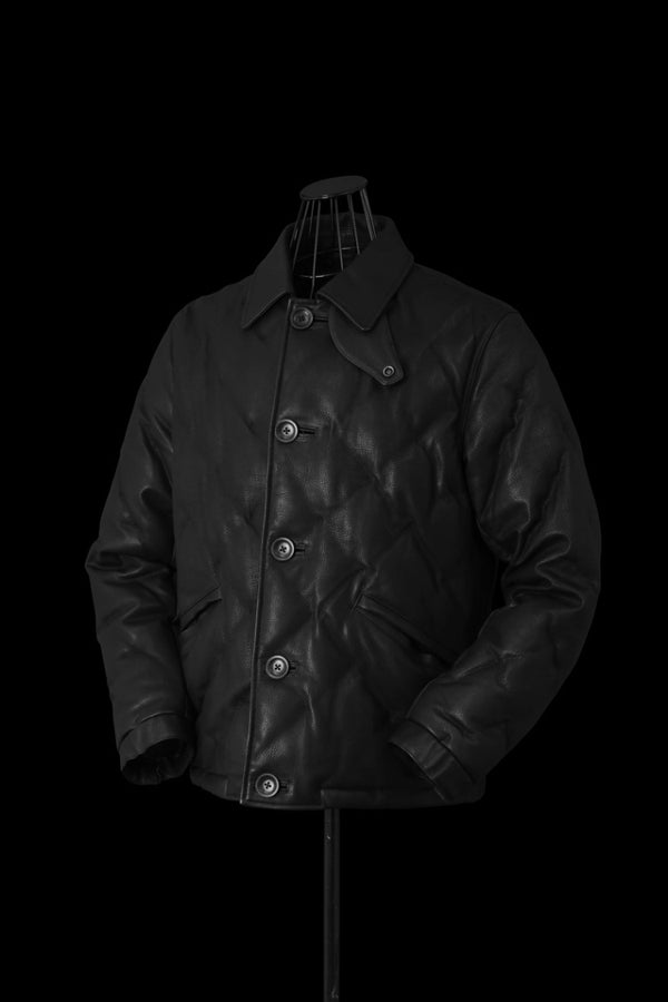 JAPAN STEER SOFT SHRINK STITCH “POLISH WHITE GOOSE DOWN BUTTON JACKET