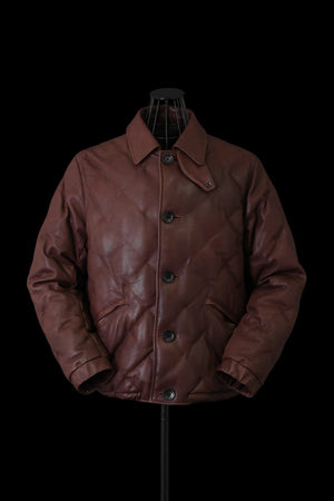 JAPAN STEER SOFT SHRINK STITCH “POLISH WHITE GOOSE DOWN BUTTON JACKET