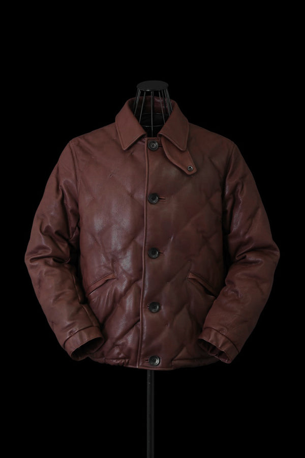 JAPAN STEER SOFT SHRINK STITCH “POLISH WHITE GOOSE DOWN BUTTON JACKET