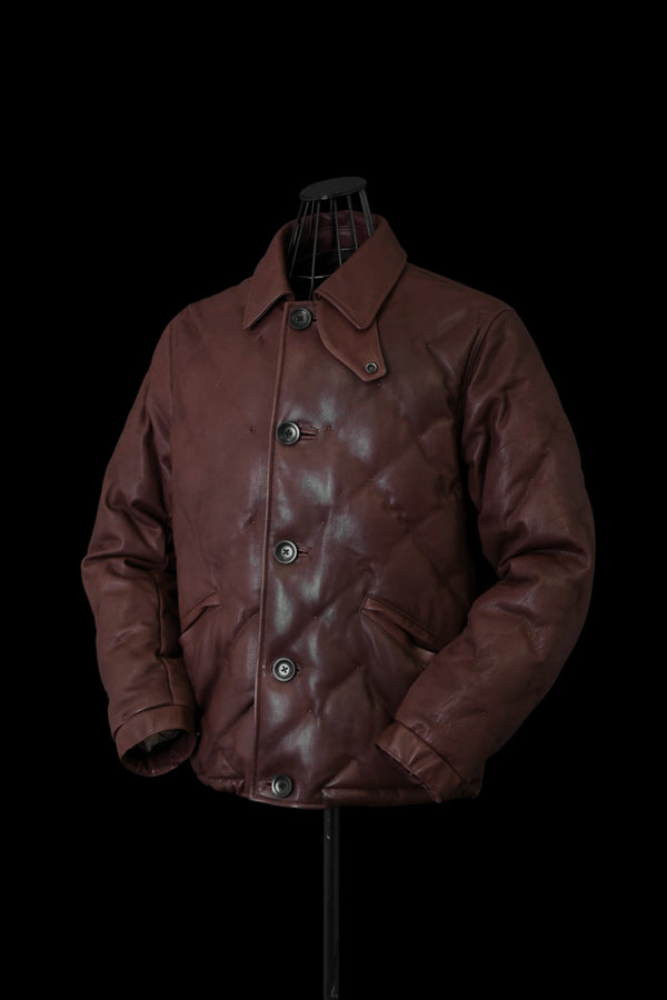 JAPAN STEER SOFT SHRINK STITCH “POLISH WHITE GOOSE DOWN BUTTON JACKET