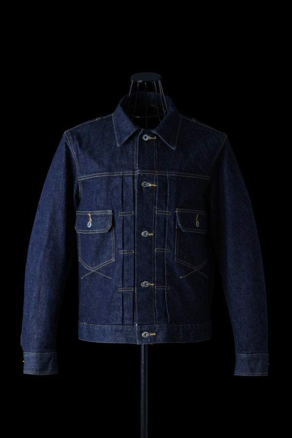 THE DENIM STRETCH SELVEDGE DENIM 2ND. JACKET “ONEWASH.INDIGO”