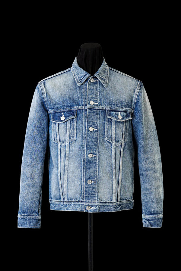 xx FULLCOUNT THE LINE DENIM JACKET / 13.7oz ORIGINAL SELVEDGE DENIM + SILVER 925