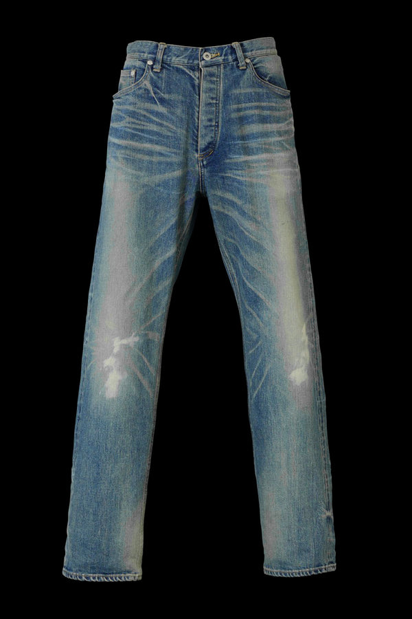 THE DENIM STRETCH SELVEDGE DENIM AUTHENTIC STRAIGHT PANTS “LIGHT INDIGO”