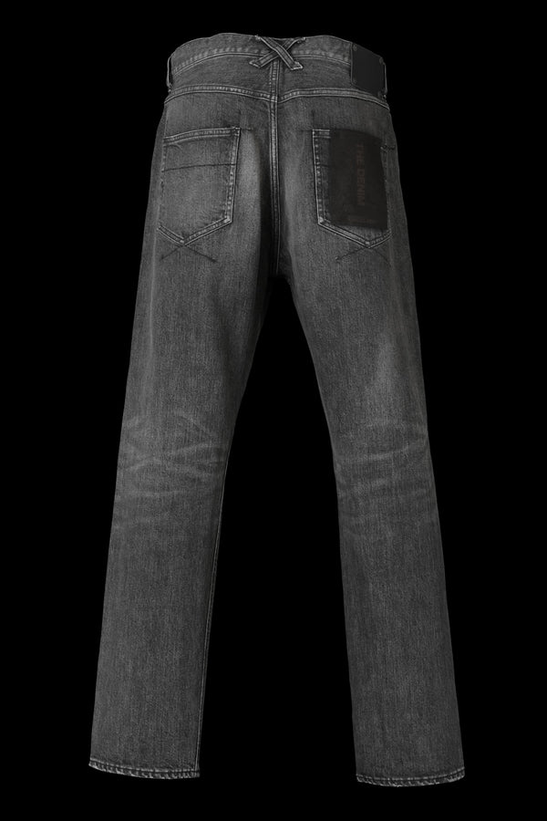 THE DENIM STRETCH SELVEDGE DENIM AUTHENTIC STRAIGHT PANTS “LIGHT.BLACK”