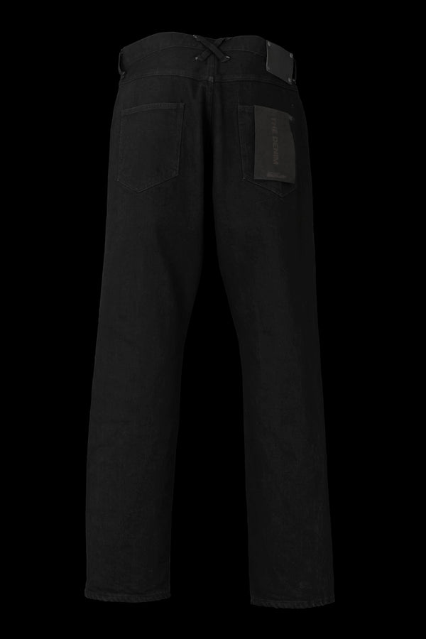 THE DENIM STRETCH SELVEDGE DENIM AUTHENTIC STRAIGHT PANTS “ONE WASHED BLACK”