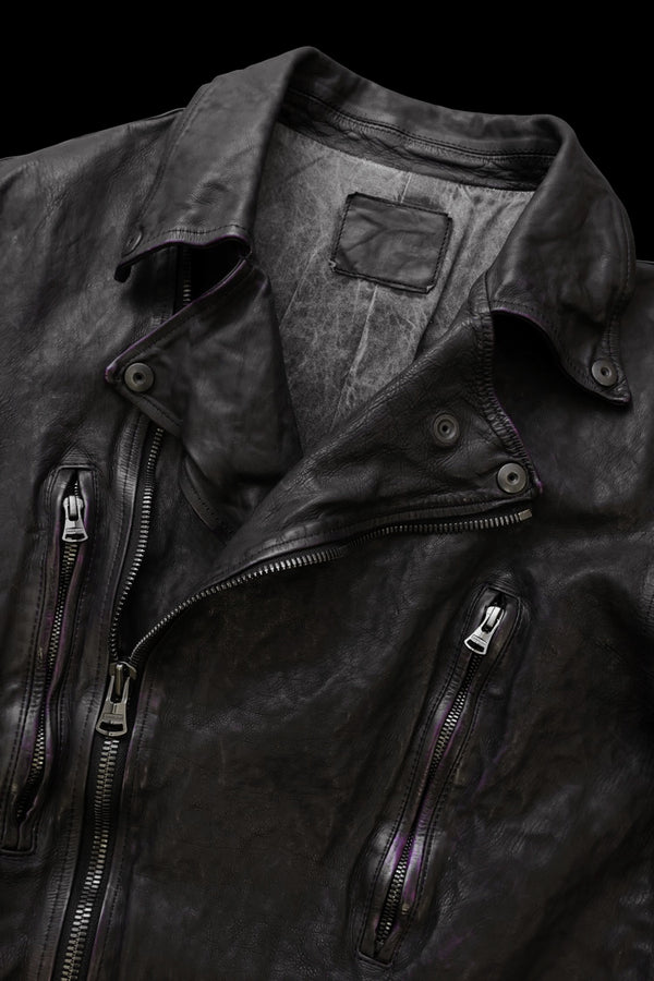 JAPAN CALF NATURAL DYED “GARMENT-WASH” DOUBLE RIDERS