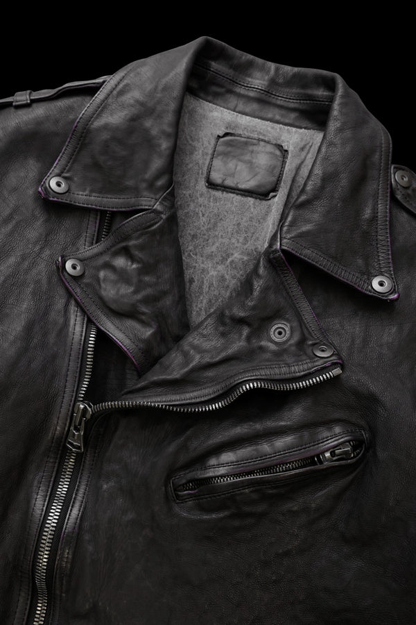 JAPAN CALF NATURAL DYED “GARMENT-WASH” DOUBLE RIDERS