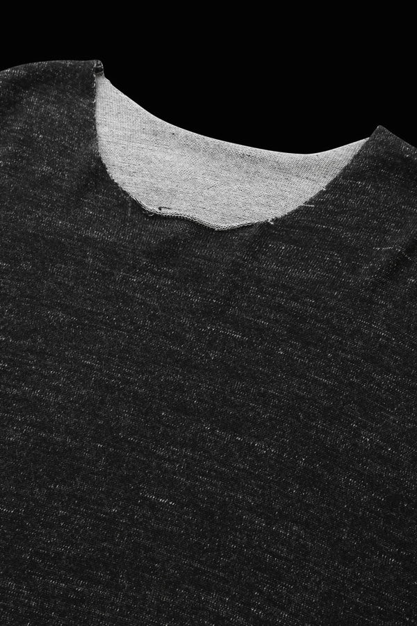 MERINO WOOL HIGH-GAUGE KNIT REVERSIBLE PULLOVER