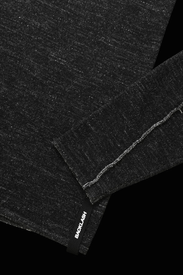 MERINO WOOL HIGH-GAUGE KNIT REVERSIBLE PULLOVER