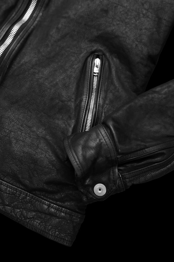 JAPAN CALF NATURAL DYED “GARMENT-WASH” SINGLE COLLAR RIDERS