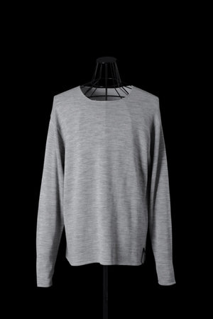 MERINO WOOL HIGH-GAUGE KNIT REVERSIBLE PULLOVER