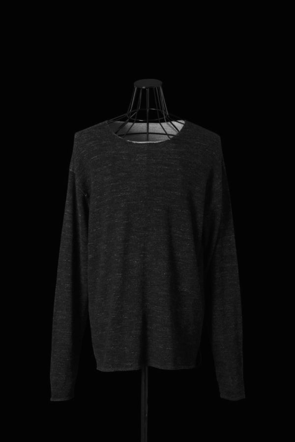 MERINO WOOL HIGH-GAUGE KNIT REVERSIBLE PULLOVER