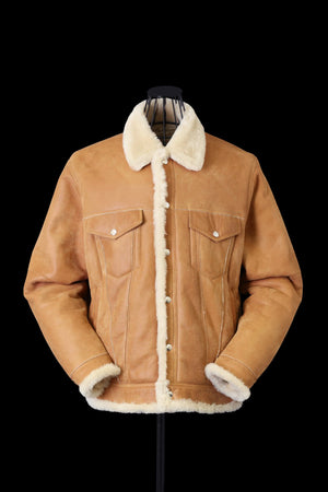 SPANISH MOUTON TRUCKER JACKET