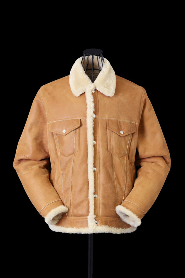 SPANISH MOUTON TRUCKER JACKET