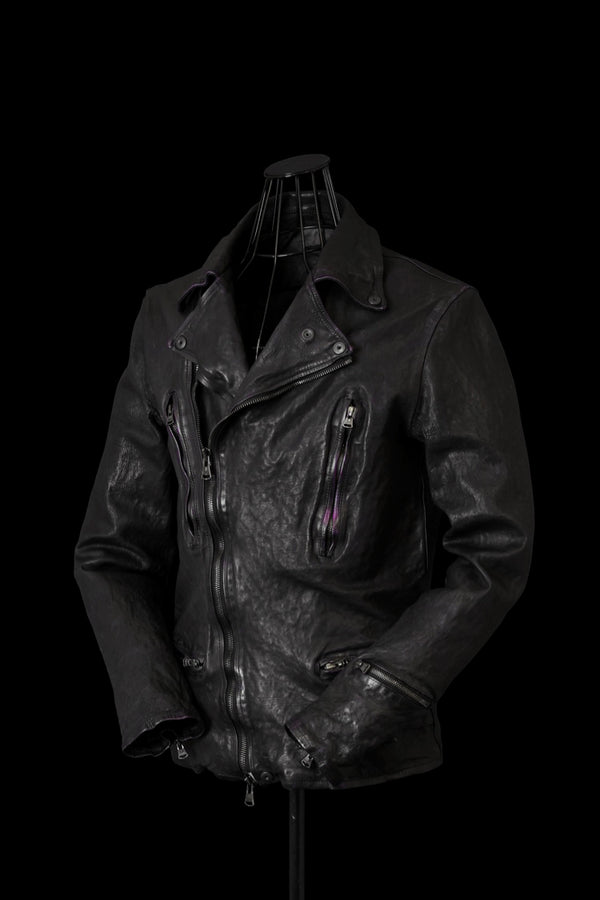JAPAN CALF NATURAL DYED “GARMENT-WASH” DOUBLE RIDERS