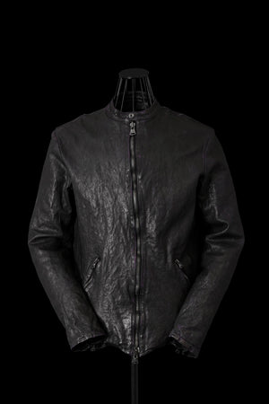 JAPAN CALF NATURAL DYED “GARMENT-WASH” SINGLE RIDERS
