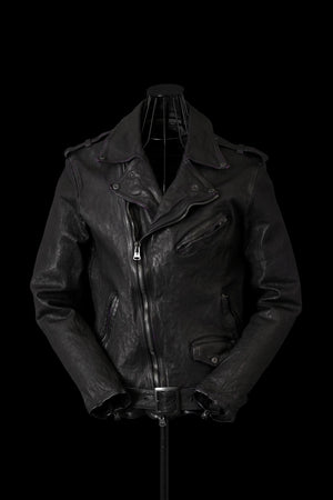 JAPAN CALF NATURAL DYED “GARMENT-WASH” DOUBLE RIDERS