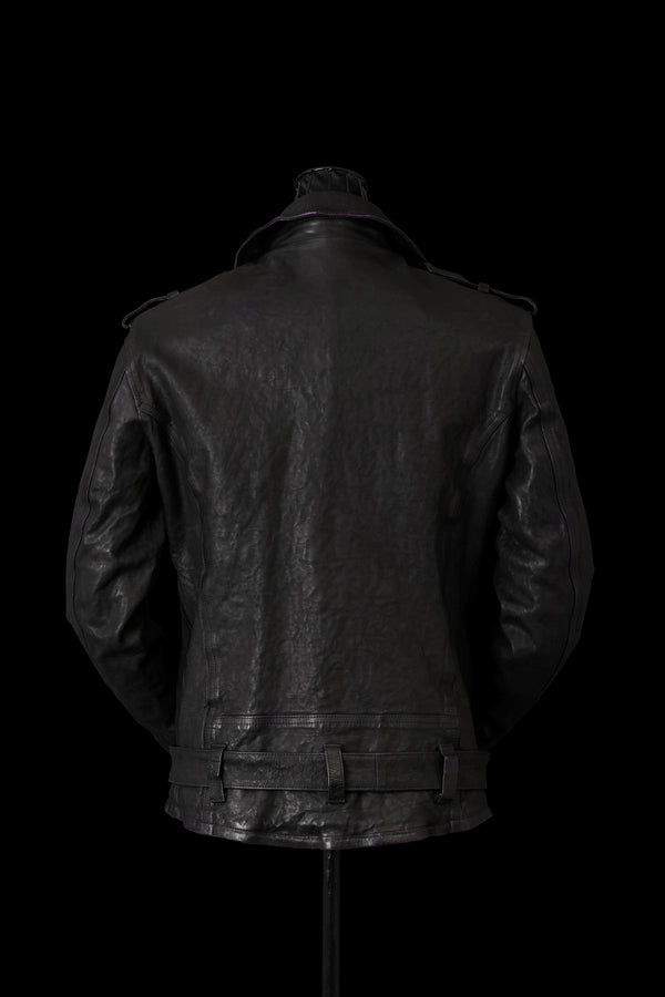 JAPAN CALF NATURAL DYED “GARMENT-WASH” DOUBLE RIDERS