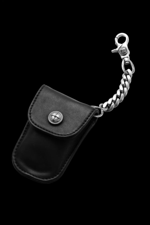 THE LINE GUIDI CALF SILVER925 SMART KEY CASE/HOLDER