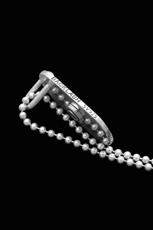 SILVER925+RUBY+ZIRCONIA SMALL DOGTAG