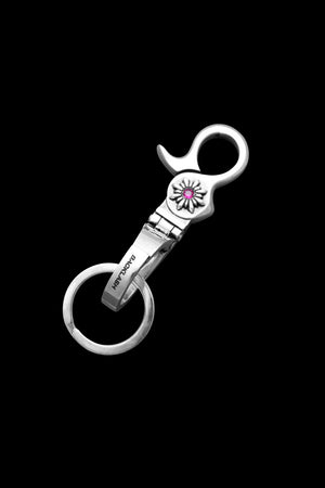 SILVER925+RUBY QUICK CLIP