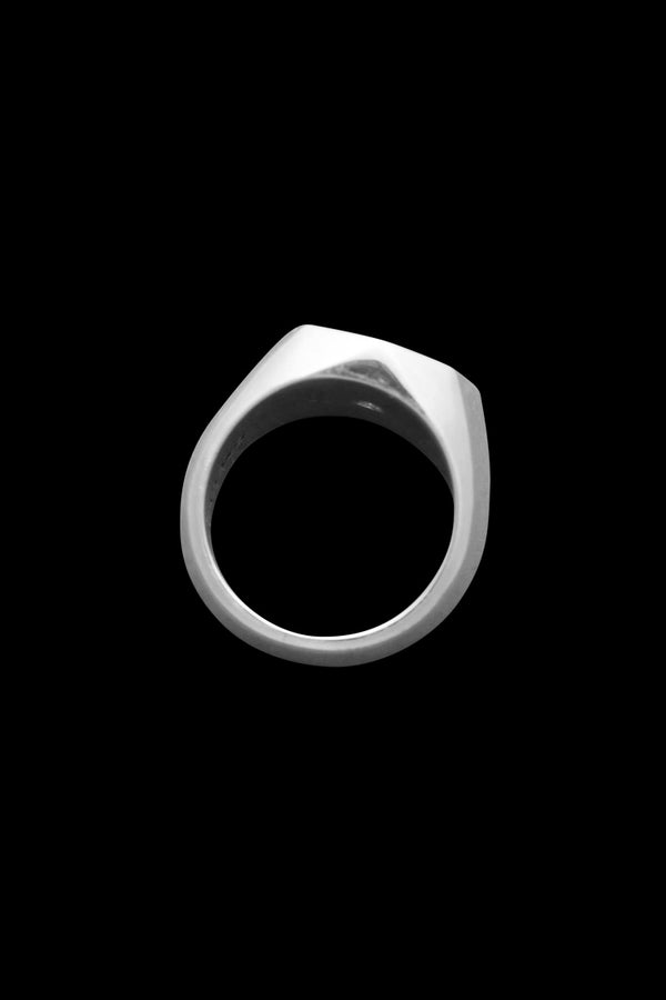 SILVER925+ZIRCONIA OCTAGON RING