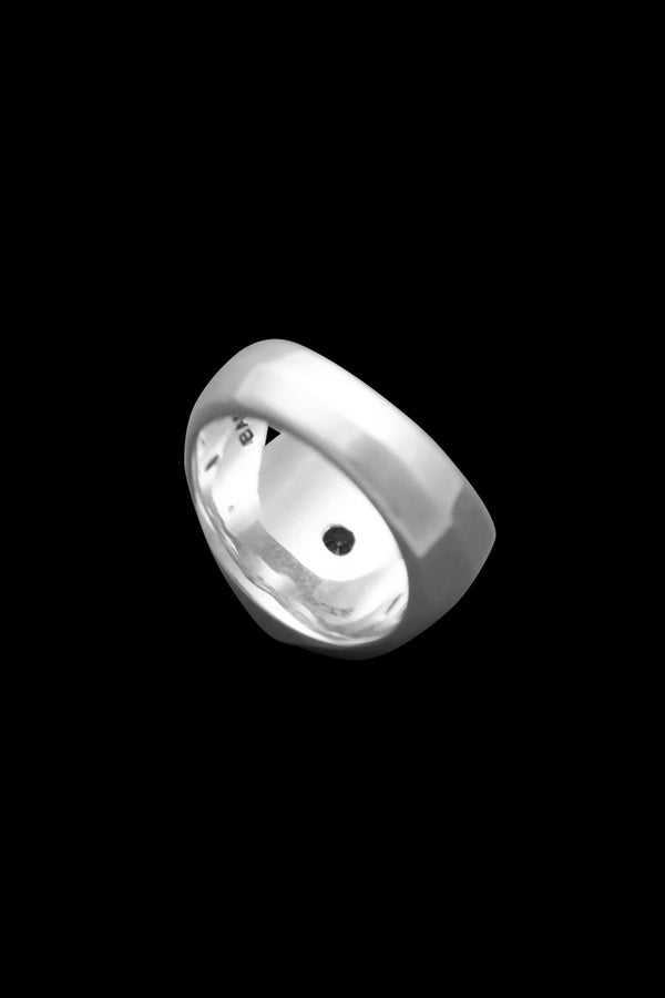 SILVER925+ZIRCONIA OCTAGON RING