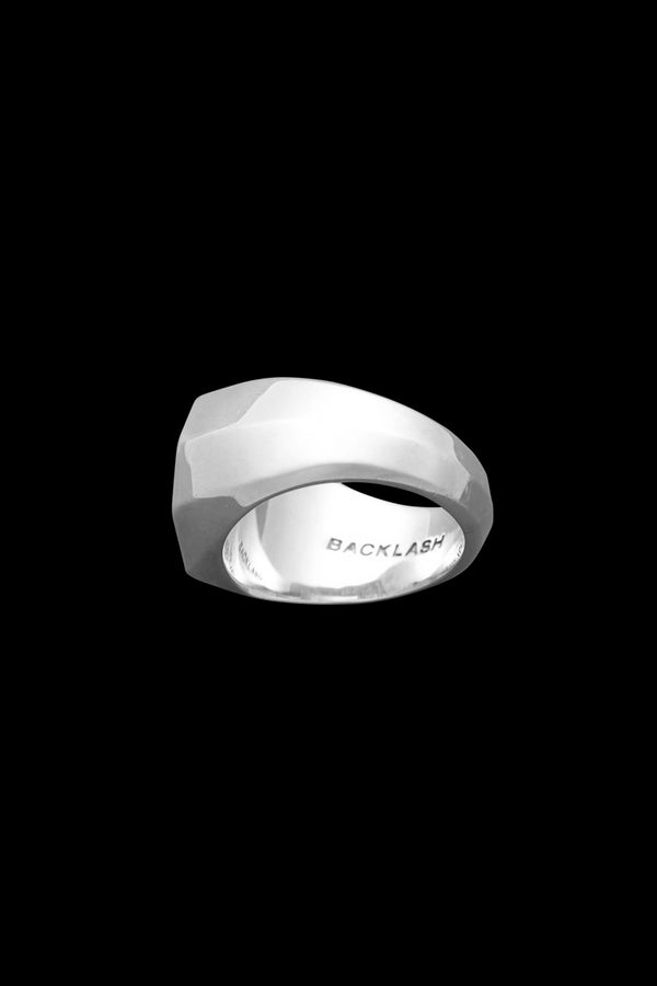 SILVER925+ZIRCONIA OCTAGON RING