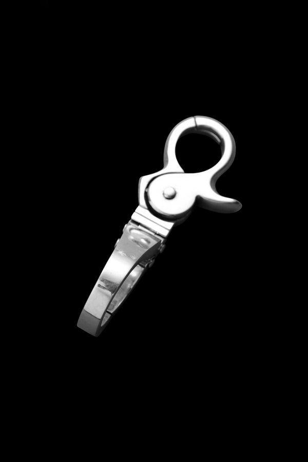 SILVER925+RUBY QUICK CLIP