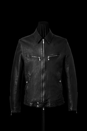 THE LINE GUIDI CALF Vitello Fiore “GARMENT-DYED” SINGLE COLLAR RIDERS